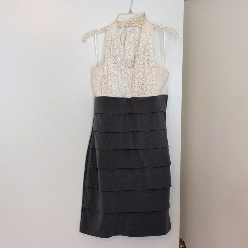 Sweet Storm Lace Halter Dress
